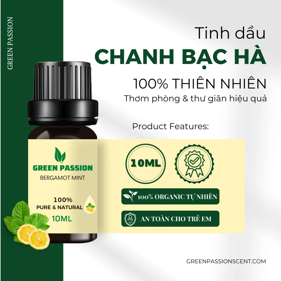 Tinh Dầu Chanh Bạc Hà