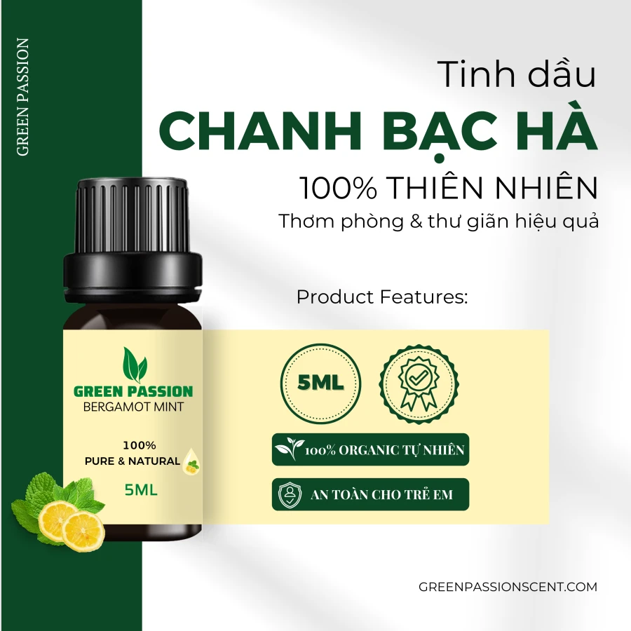 Tinh Dầu Chanh Bạc Hà