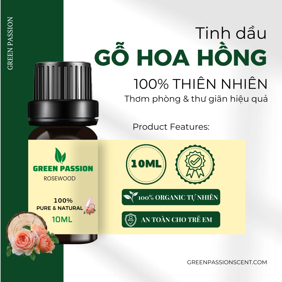 Tinh Dầu Gỗ Hoa Hồng