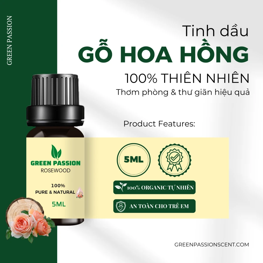 Tinh Dầu Gỗ Hoa Hồng