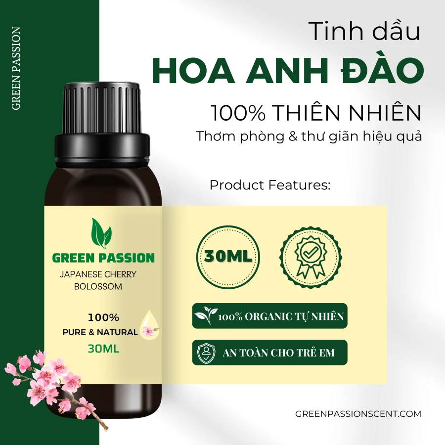 Tinh Dầu Hoa Anh Đào